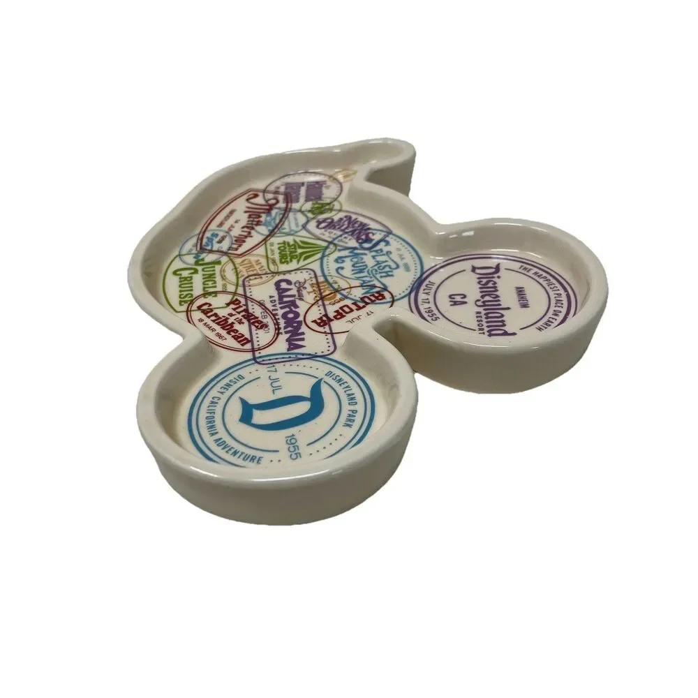 Disneyland Resort Mickey Mouse Ceramic Trinket Dish Catchall Haunted Mansion NEW